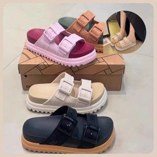 Dép nữ quai ngang đế bánh mì thời trang Hàn Quốc 5cm tôn dáng, Dép nhựa thơm mềm cao cấp chống trơn chống nước êm chân