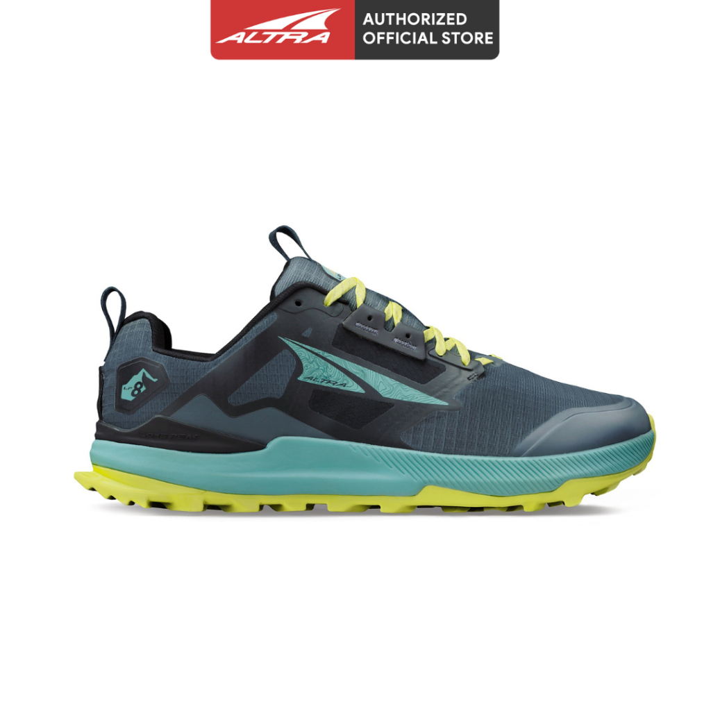 Giày Chạy Địa Hình Nam Altra Lone Peak 8 - Black/Green