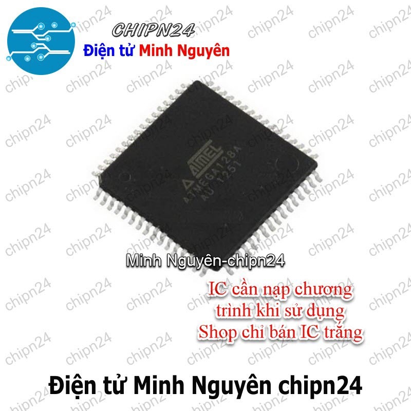 [1 con] (SOP) IC Dán ATmega128A-AU TQFP-64 (SMD) (ATmega128A ATmega128)