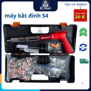 Máy Bắn Đinh ( S4 ) Dụng cụ Tiện lợi - Dễ sử dụng - An toàn - Full phụ kiện và hộp đựng
