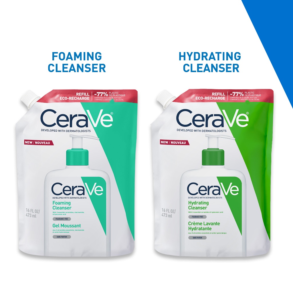 Túi refill sữa rửa mặt giúp làm sạch sâu và kiềm dầu Cerave Foaming Cleanser 473ML | BigBuy360 - bigbuy360.vn