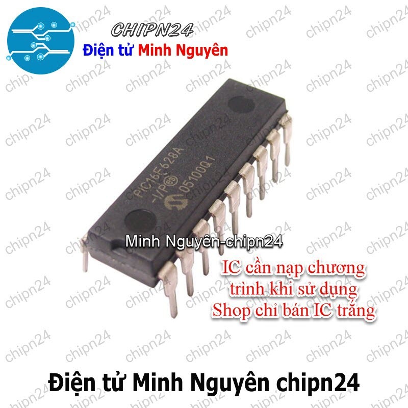 [1 con] (DIP) IC PIC16F628A-I/P DIP-18 (PIC 16F628A-I/P PIC16F628A PIC16F628)