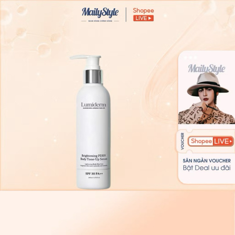 H06_ Serum Brightening PDRN body tone-up Lumiderm SPF 30 PA++
