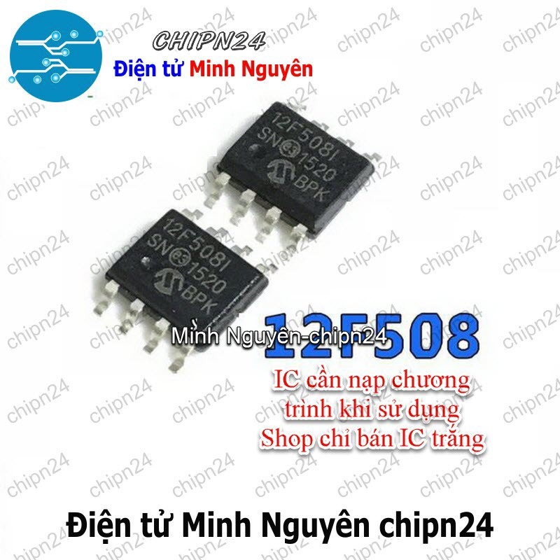[1 con] (SOP) IC Dán PIC12F508 SOP-8 (SMD) (PIC 12F508)