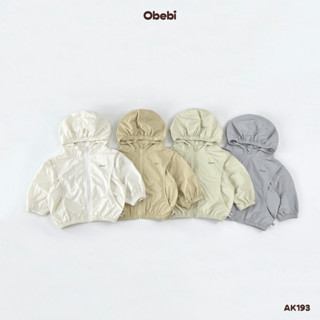 Áo Khoác Gió Chống Nắng Obebi Chống Tia UV Cho Bé Trai Bé Gái từ 5kg - 19kg AK193
