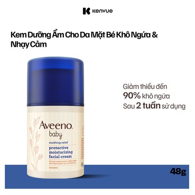 [HANNAH] Kem dưỡng ẩm mặt dịu da nhạy cảm Aveeno Baby Soothing Relief 48g