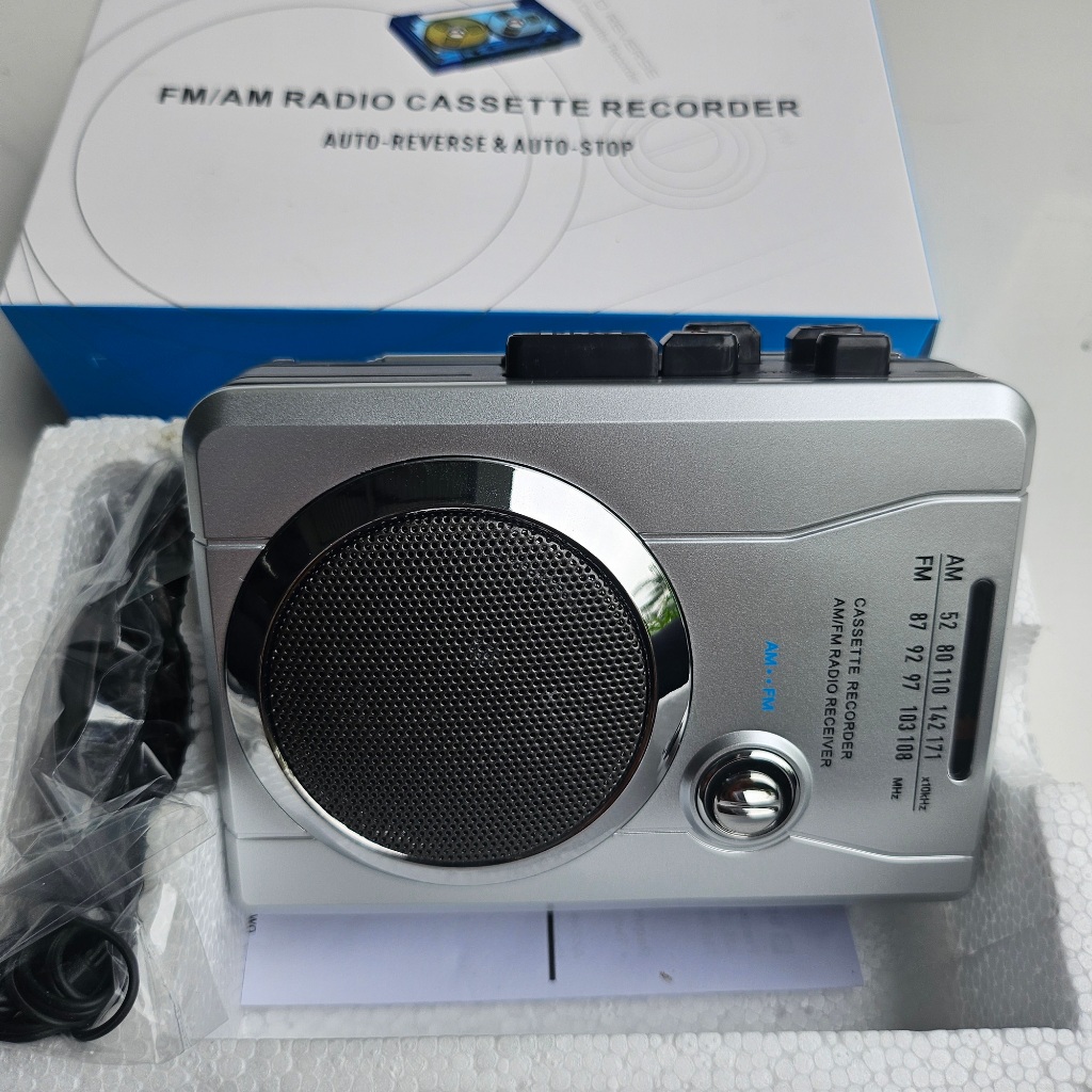 Băng radio AM/FM mini máy nghe băng cassette mới tự động trả chiều băng máy ghi âm radio hoài cổ