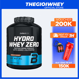Hydro Whey Zero Biotech USA 1.8kg Whey Protein Hydrolyzed Bột Sữa Tăng Cơ Giảm mỡ Cho Dân tập Gym