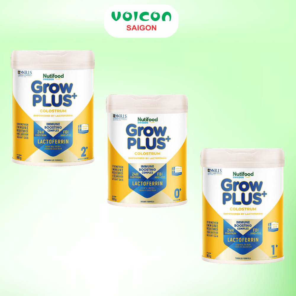 Sữa Bột Nutifood GrowPLUS+ Colostrum Lactoferrin lon 800g