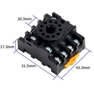 Đế timer rơ le PF113A giá rẻ 11 chân tròn dùng chung MK3P-I VÀ DH48J-11A