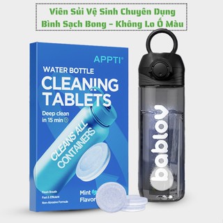 Viên sủi vệ sinh bình nước, khử mùi và làm sạch chuyên dụng, bình như mới chỉ sau 15 phút