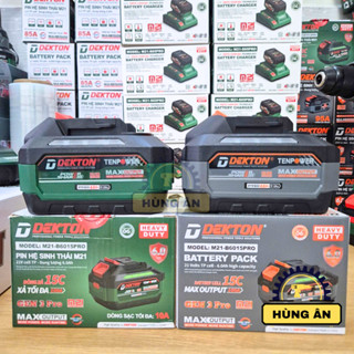 PIN 6A DEKTON DÒNG XẢ CAO 95A-100A-M21-B6095PRO-B6015PRO/Xám-Xanh/Chân pin phổ thông M21