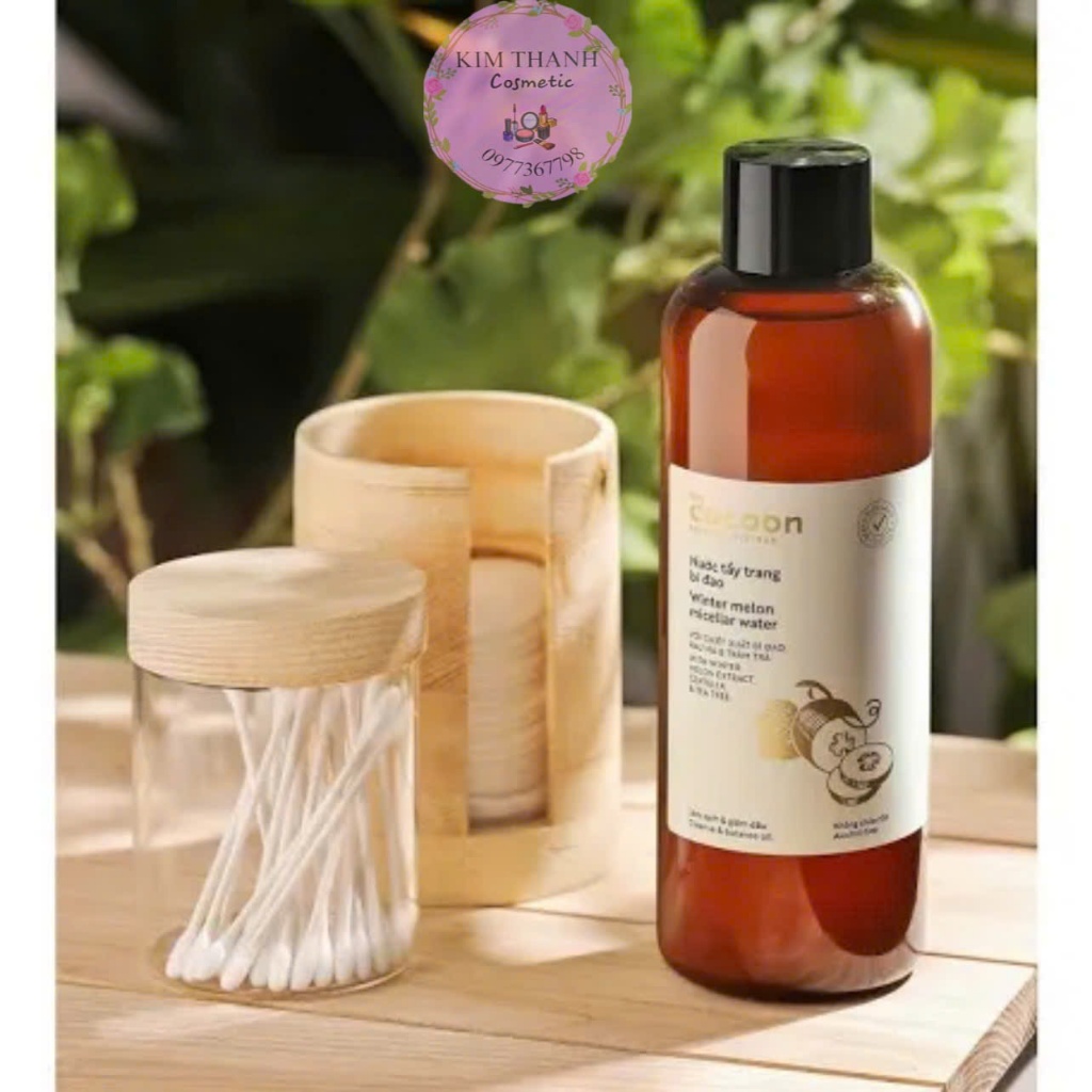 Nước tẩy trang bí đao The Cocoon Vietnam 500ml thuần chay cho da dầu mụn