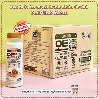 Sữa Hạt Ngũ Cốc Yến Mạch Hạnh Nhân Óc Chó Nature Me Hàn Quốc - 1 thùng 12 chai 250ml