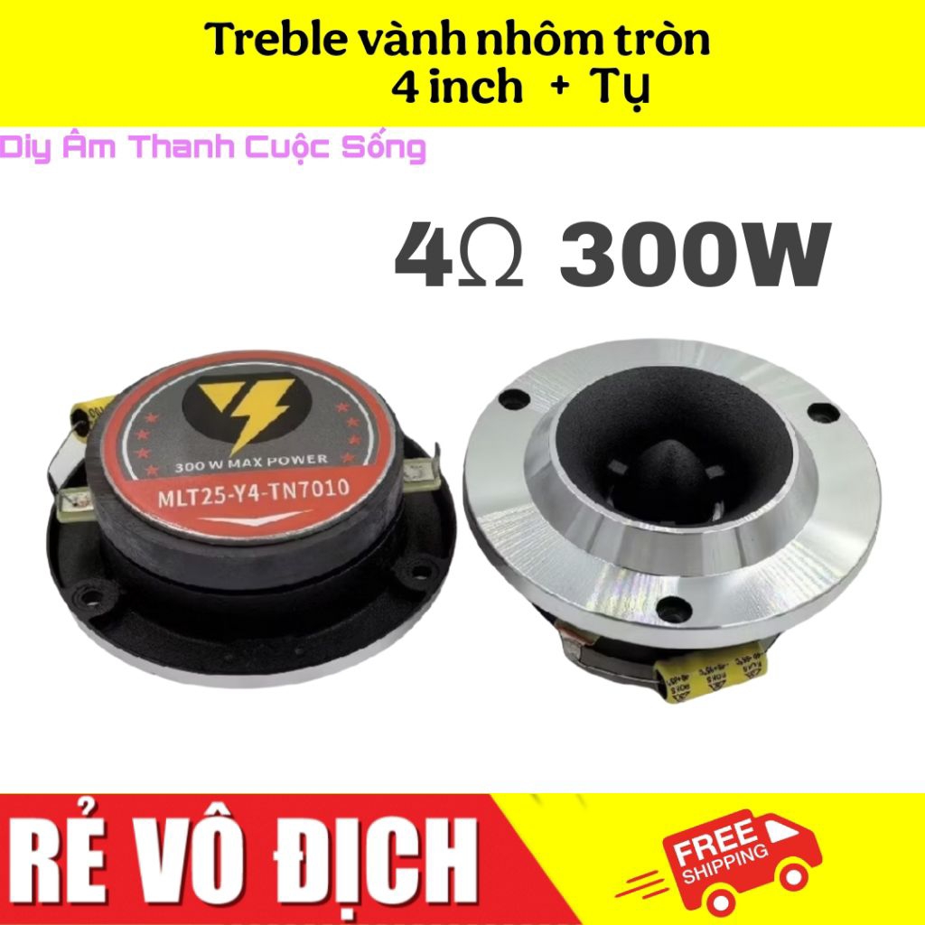 Loa Treble 300W vành nhôm chuyên dùng cho loa kéo karaoke Diy -