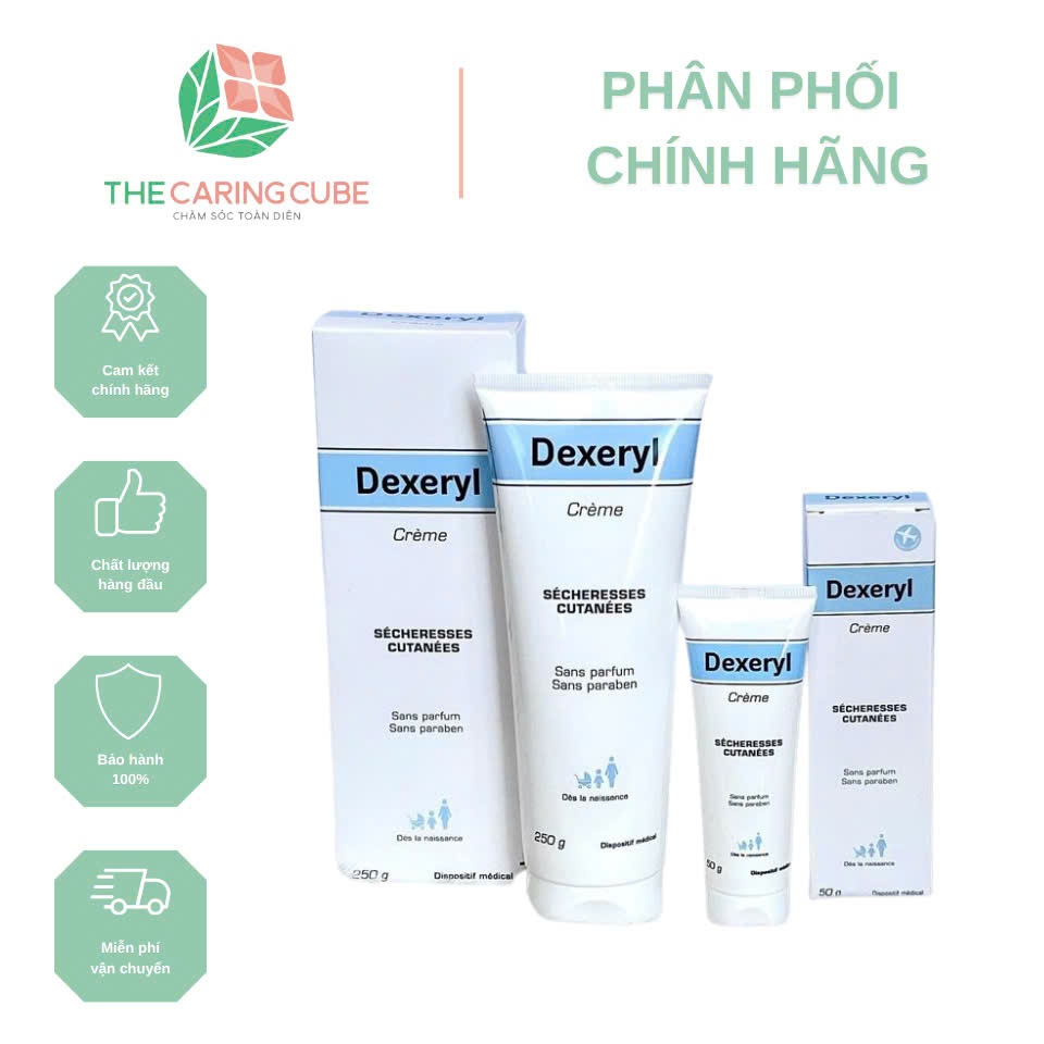 Kem dưỡng Dexeryl Cream Pháp 50G/ 250G (Hàng chính hãng)_The Caring Cube
