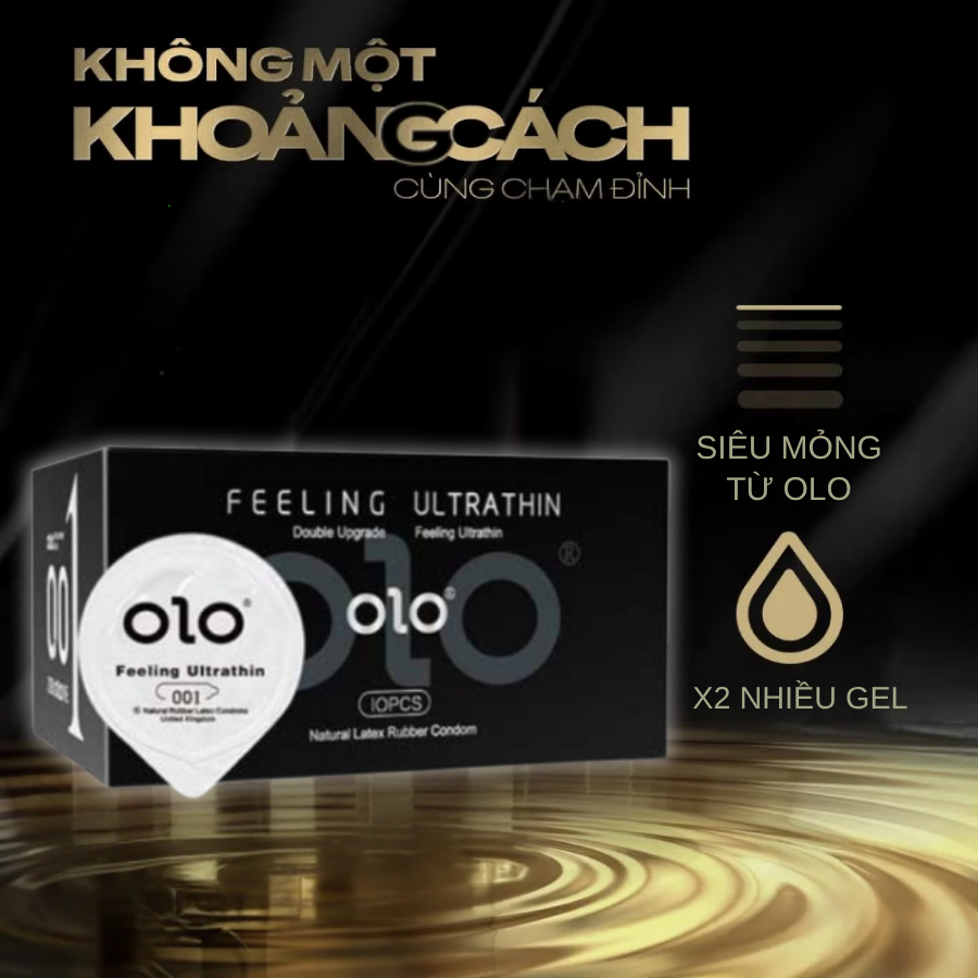 Bao cao su OiO siêu mỏng 001, nhiều gel bôi trơn, hương thơm gân gai, kéo dài thời gian quan hệ chính hãng