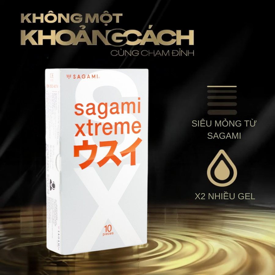 Bao Cao Su Sagami siêu mỏng, kéo dài thời gian, gân gai 3D, hương thơm thế hệ mới hàng chính hãng  - Toptoy
