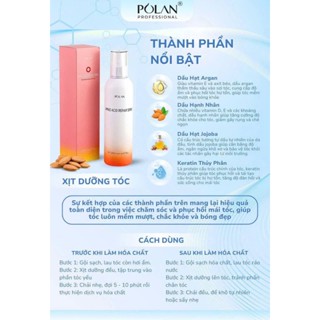 Xịt Siêu Dưỡng Tóc Mềm Mượt, Giữ Nếp Keratin POLAN | Made in China | 200ml