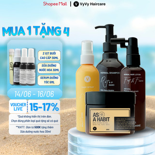  Combo11 bộ 4 sản phẩm chăm sóc phục hồi toàn diện cho mái tóc vyvyhaircare V 745ml   780ml 