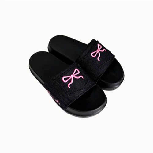 Dép ELements Denim Bow họa tiết túi nơ chữ thêu - (Slipper) Dép Elements vải jean