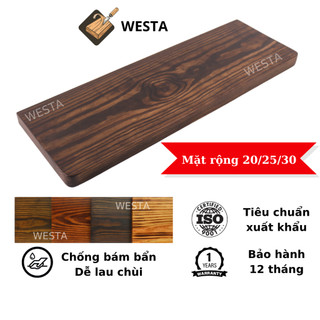  Kệ gỗ gắn tường bằng vít âm Kệ gỗ thông nguyên tấm WESTA decor trang trí màu nâu Chocolate nâu Walnut nâu Óc chó 
