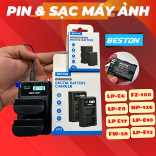  Pin BESTON LP E6 LP E8 LP E17 FW50 FZ100 NP W126 cho canon sony fujifilm R R50 R RP ZV E10 