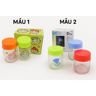 COMBO 2 lọ đựng gia vị thủy tinh cao cấp KÈM THÌA - GIAO MẪU NGẪU NHIÊN
