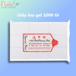  Giấy lau gel 1000 tờ - Giấy lau móng loại xịn cứng không rụng lông 