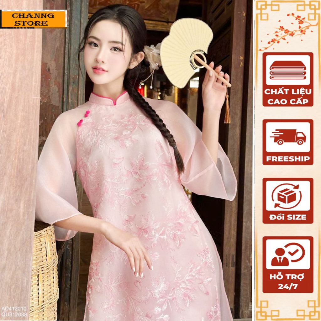 Set áo dài cách tân nữ Chang Store MB13