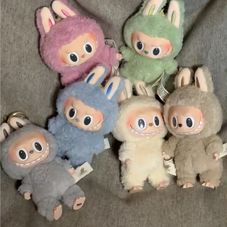 Labubu POPMART Labubu V1 V2 V3 Hộp Mù Móc Khóa Labubu Macaron Pop Mart  Labubu