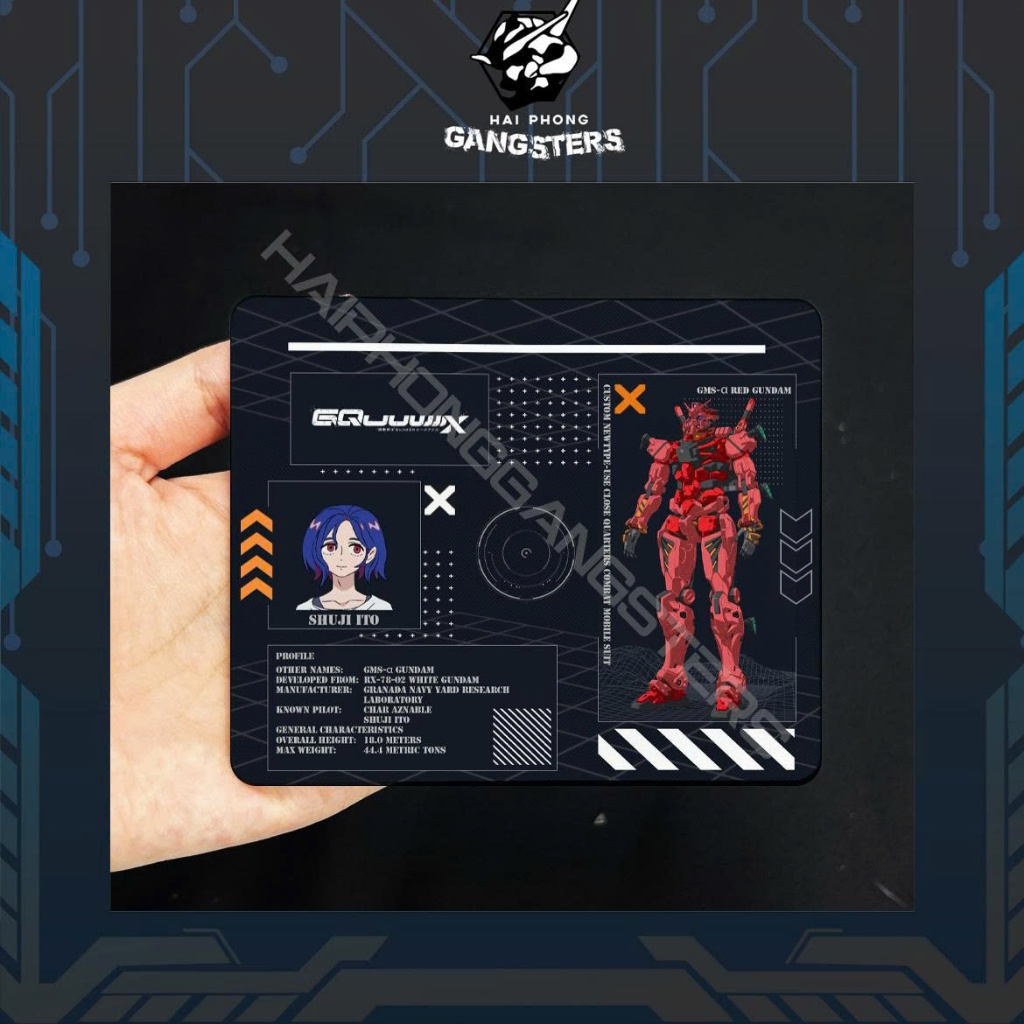 [Nhắn shop trước]AX7 - Red Gundam 2 - Shuji Ito (Series Mobile Suit Gundam GquuuuuuX) -  Base mica c