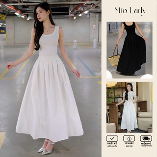 Chân Váy Xếp Ly Xòe Vải Linen, Khóa Kéo Lưng, Phù Hợp Đi Làm, Đi Chơi, Đi Tiệc - Miolady