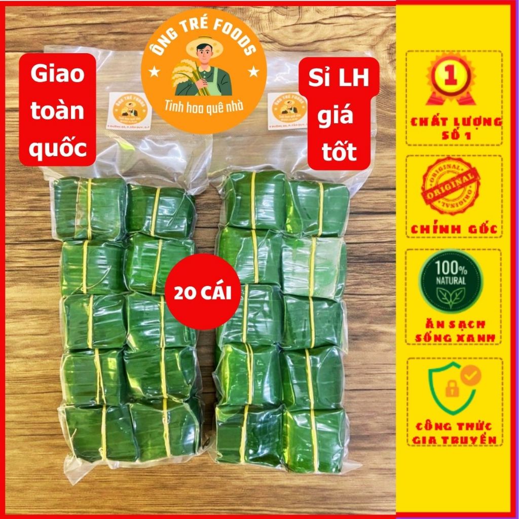 Combo 20 cái Nem Chua, Nem Chua Chợ Huyện, Nem Chua Lá Ổi, Nem Thịt Đặc Sản - Ông Tré Food
