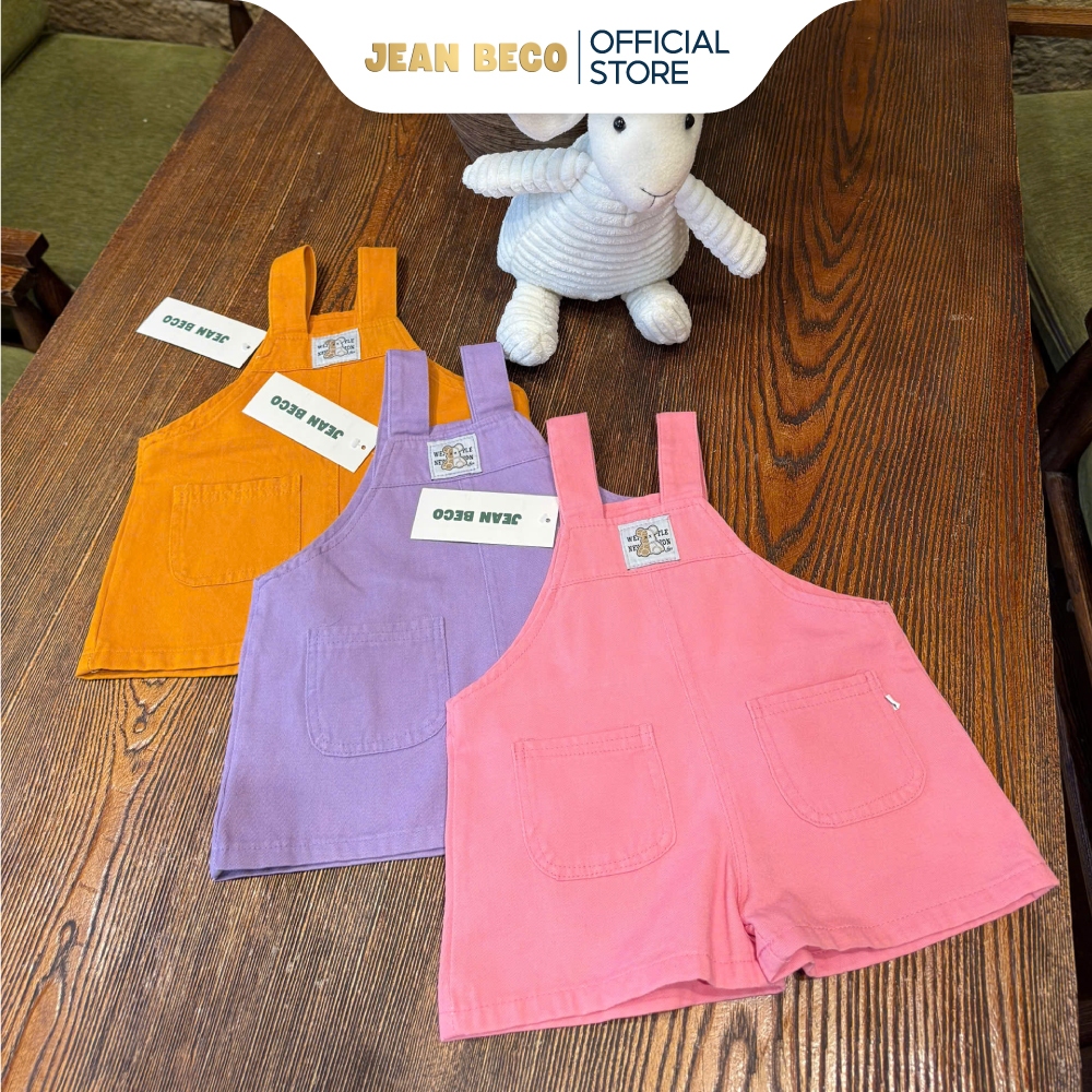 Yếm KaKi mềm JEANBECO, yếm ngắn cho bé trai bé gái chất kaki hàn quốc có Size 5kg - 22kg YKK025