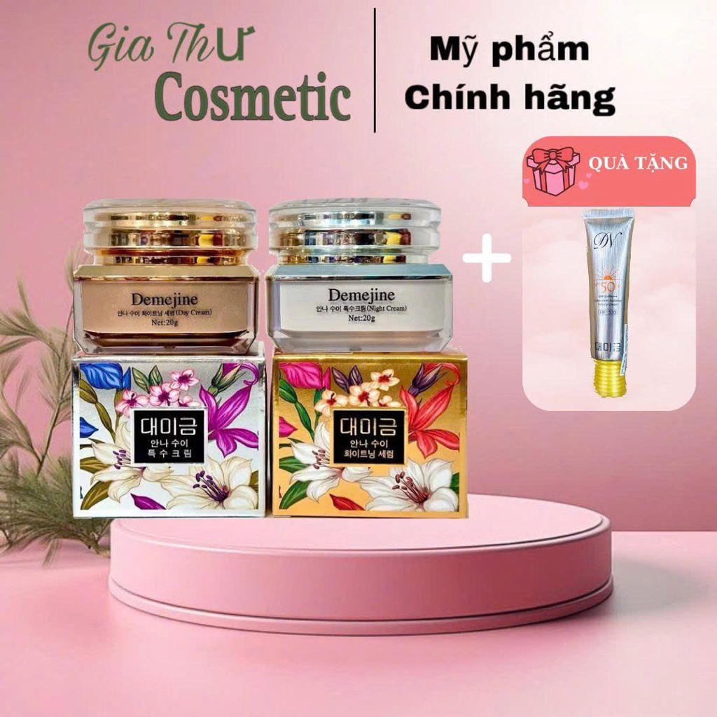 (Tặng kem chống nắng) *Freeship* combo kem Demejine Ngăn ngừa và loại bỏ Mụn Thâm,Nám