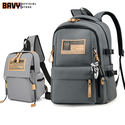 cặp học sinh cấp 1 đến cấp 3 nam nữ nhiều ngăn, túi đeo chéo thời trang BAVY FASHION chống nước cao cấp KH19
