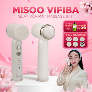 Quạt rửa mặt Massage 6in1 Misoo VIFIBA Máy rửa mặt Xoay 360 Nâng Cơ Nóng Lạnh Làm Sạch, IPX6