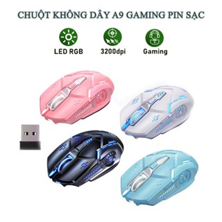 Chuột Không Dây Gaming USB 2.4G Có Đèn LED 3200dpi