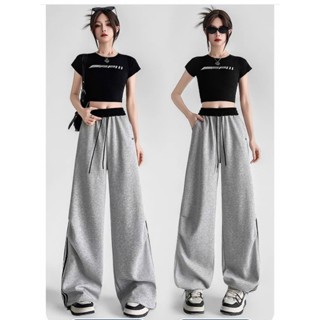 [Hàng Chất Lượng Cao] Quần Ống Rộng 3 Sọc - Dây Rút Gấu.Vải 2 Da Ép Hàn Quần Suông Dài Phối Cạp Chất Vải Dày Dặn Cá Tính