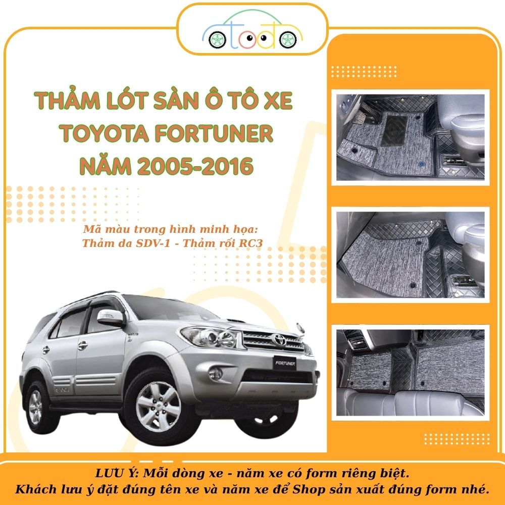 Thảm lót sàn dành cho xe 7 chỗ TOYOTA FORTUNER