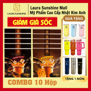   10 HỘP  Cà Phê Nhật Kim Anh | Laura Coffee | Vị Đông Trùng Hạ Thảo và Nấm Linh Chi 