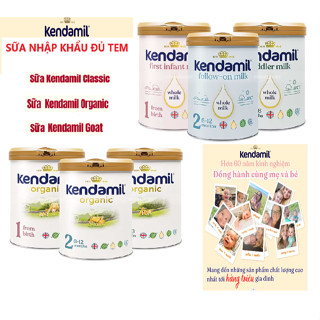 Sữa kendamil Classic/ Organic /Goat dê sữa công thức nhập khẩu cho bé 800g (Date Mới)