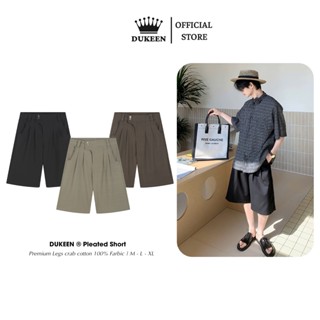 Quần Short Âu Ống Rộng Form Lửng Unisex DUKEEN Pleated Short Unisex Nam Nữ Local Brand QL086