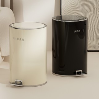 Thùng rác đạp chân chống ồn BEPLOOK, tráng men chống bẩn chất liệu thép không gỉ Inox 304 cao cấp