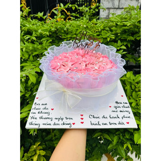 [Hoả tốc HCM] Bánh kem/bánh sinh nhật bó hoa sò (đổi màu nhắn shop)