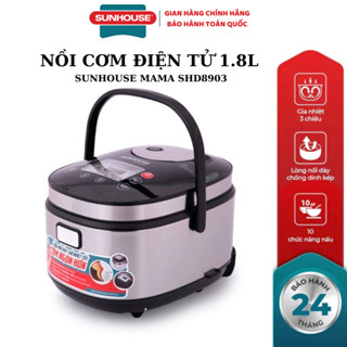 NỒI CƠM ĐIỆN TỬ 1.8L SUNHOUSE MAMA SHD8903 - Bảo hành chính hãng 24 tháng