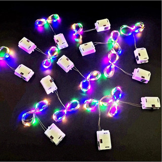 [1 ĐÈN LED ] ĐOM ĐÓM TRANG TRÍ 2M MÀU/ VÀNG DECOR CÓ PIN đón trung thu fairylight sáng cao cấp