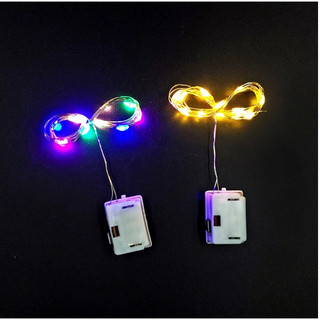 [1 ĐÈN LED ] ĐOM ĐÓM TRANG TRÍ 2M MÀU/ VÀNG DECOR CÓ PIN đón trung thu fairylight sáng cao cấp