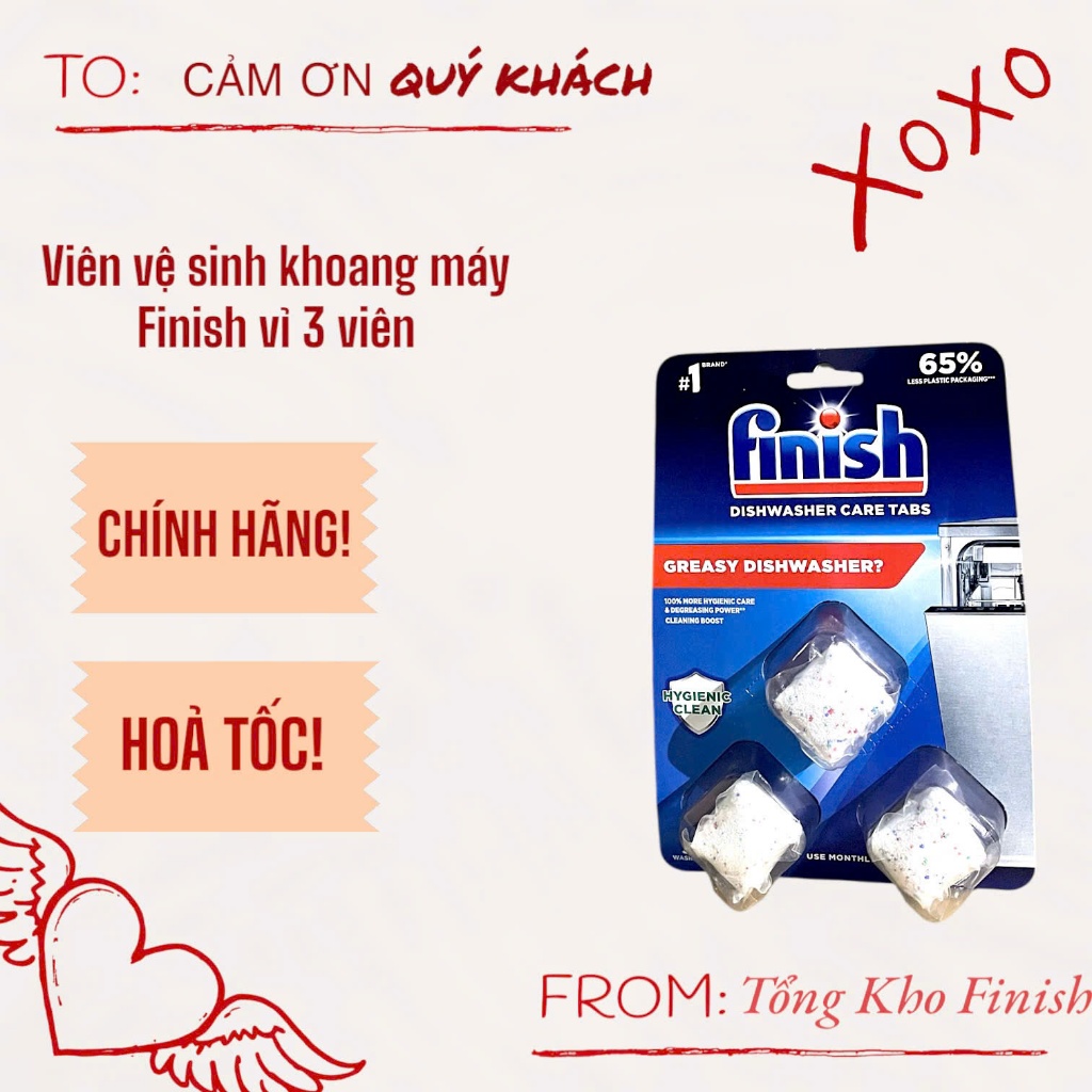Viên vệ sinh máy rửa bát Finish